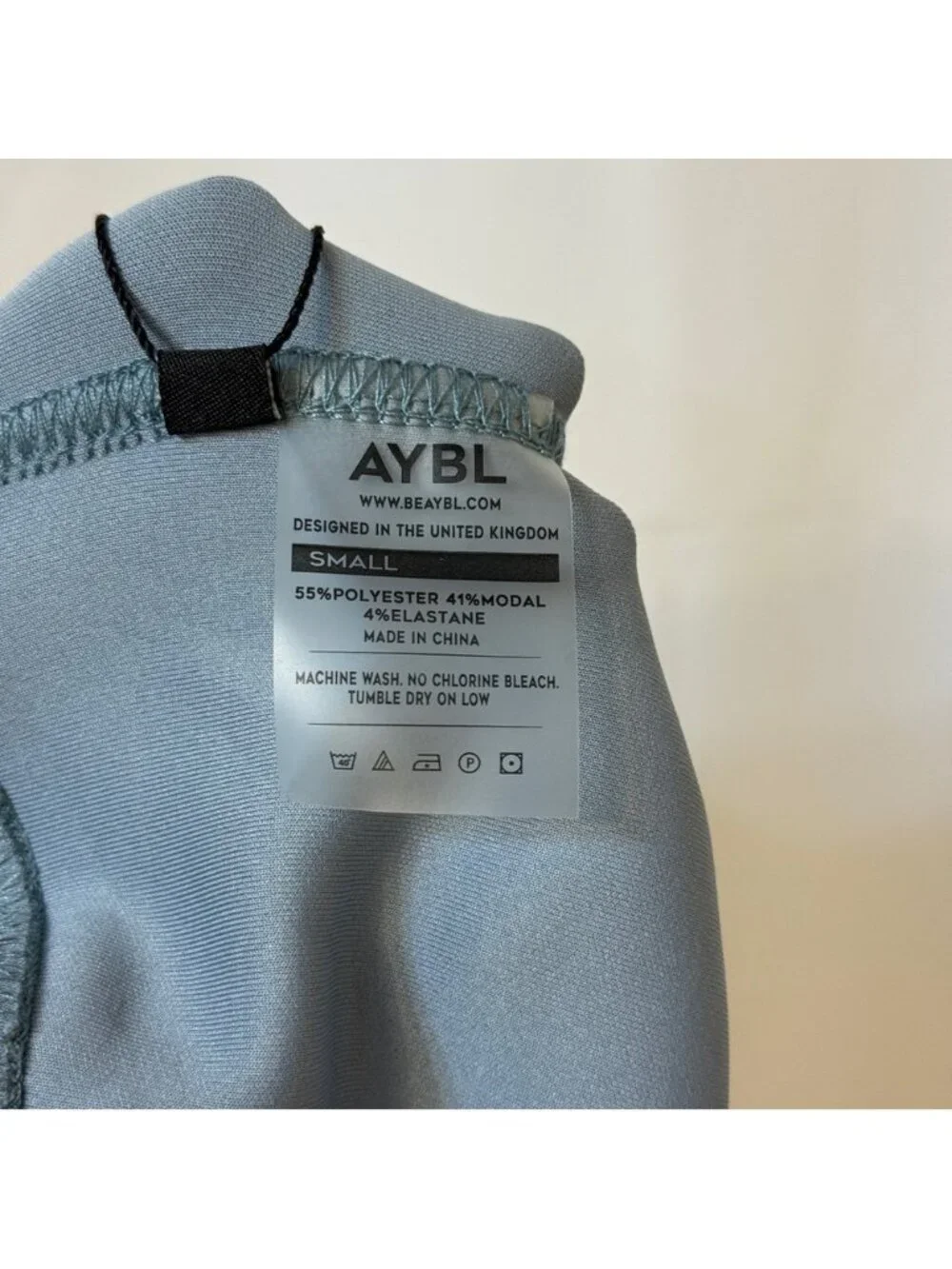 AYBL Oversized Cropped Jumper Sweatshirt Blue Small NWT